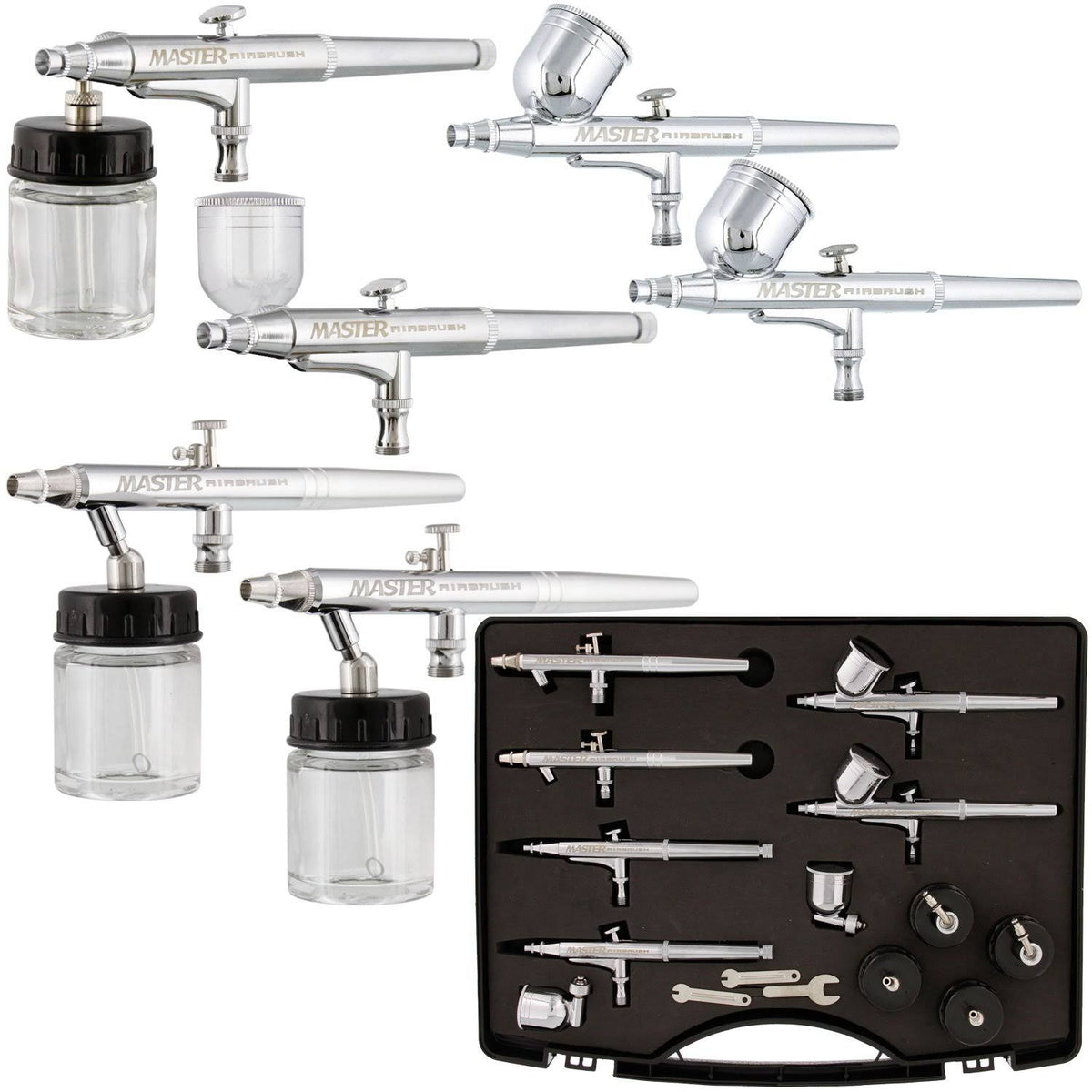6 Dual-Action Airbrush Set D9377