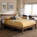 Queen Wood Platform Bed I68707