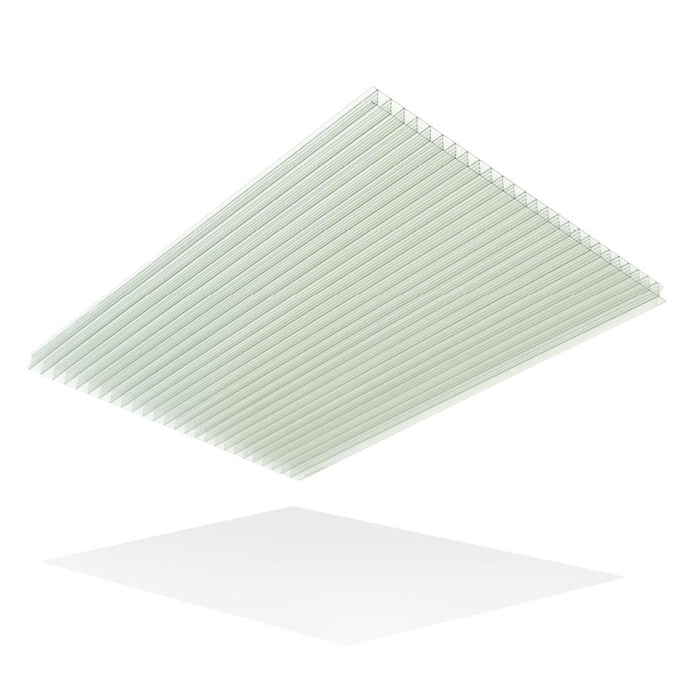 Clear 24 in. x 48 in. Multiwall Polycarbonate Sheet 5-Pack R454989