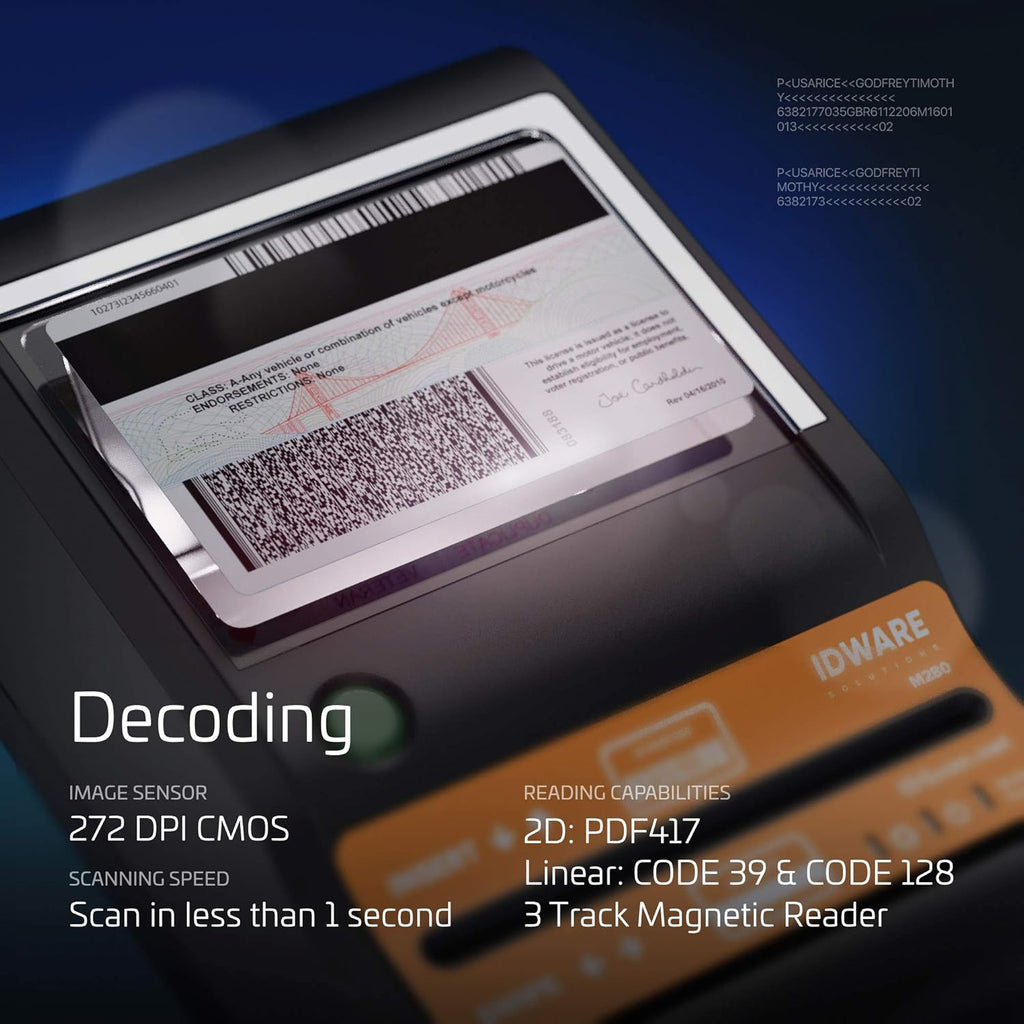 ID Scanner Desktop Solution with M280 ID Scanner Y6061