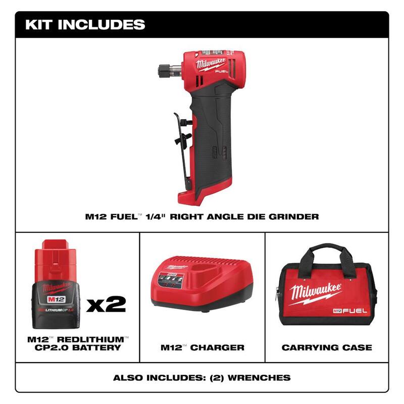 12V Brushless Cordless 1/4 in. Right Angle Die Grinder Kit with 3/8 in. Ratchet N57197