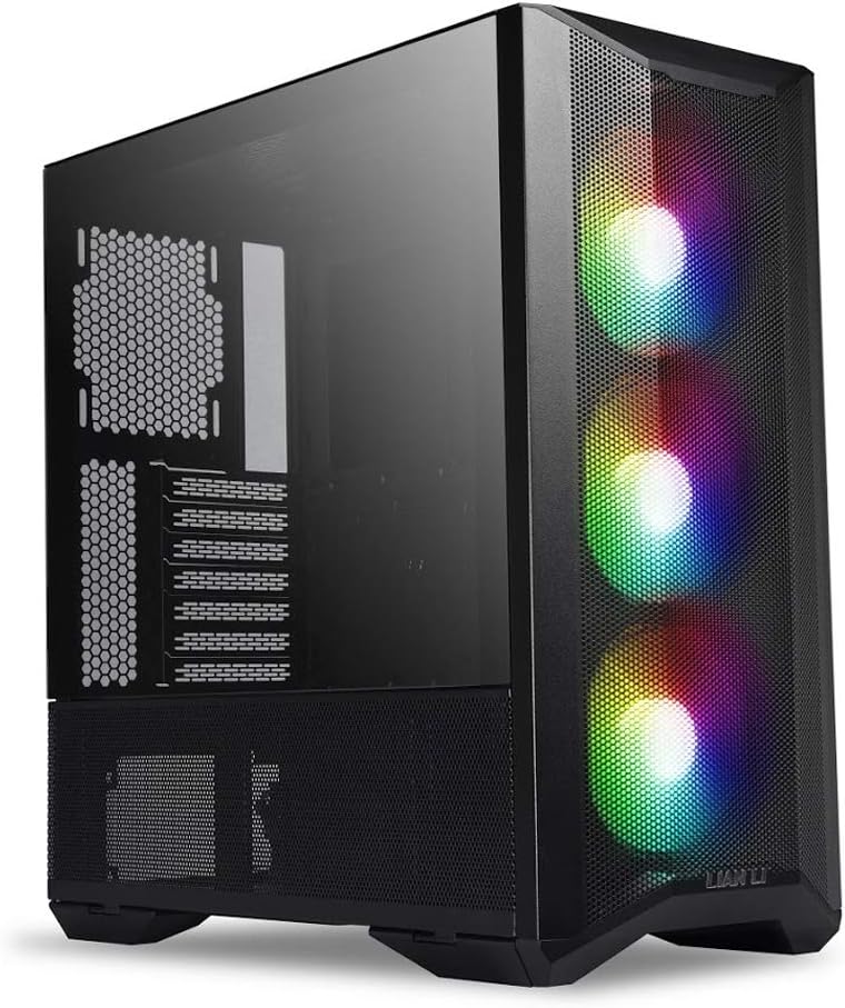 Black Mesh Tempered Glass ATX Case Q214569