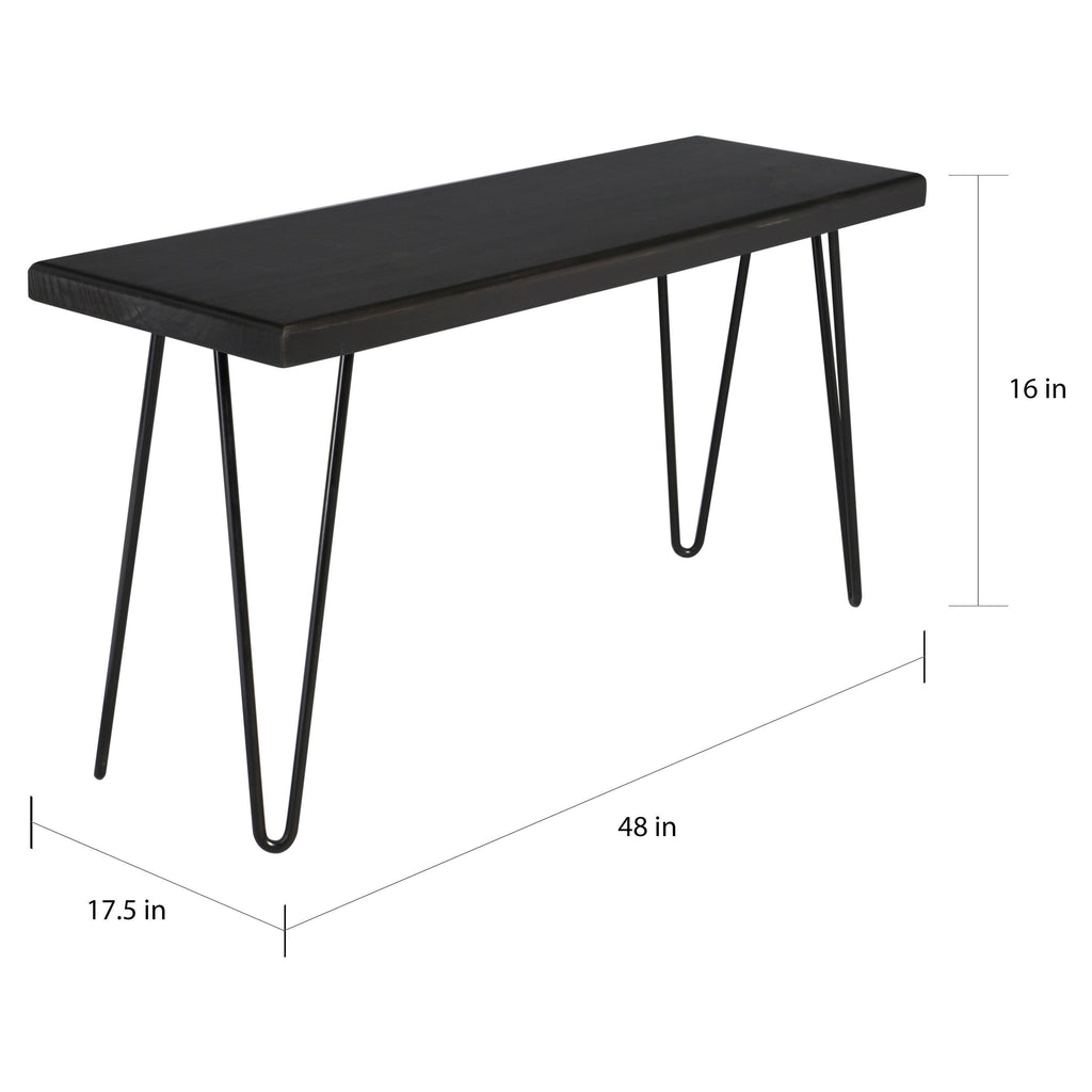 Weathered Gray Wood Bench Z7285