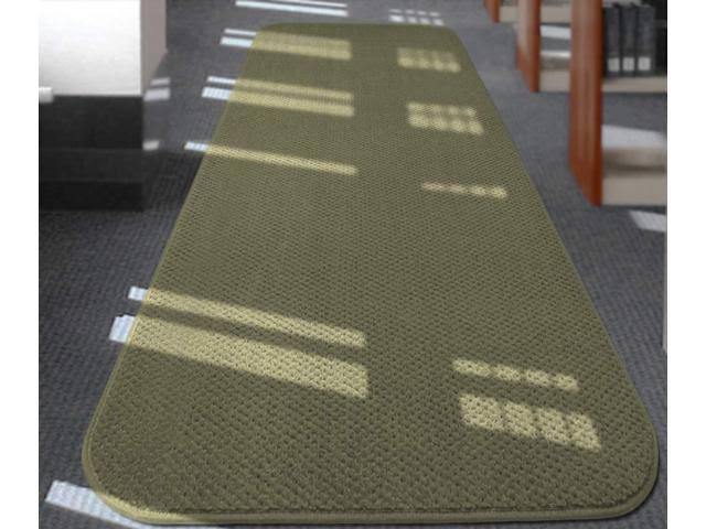 Skid-Resistant Carpet Runner Olive Green 10 ft. x 48 in. A446