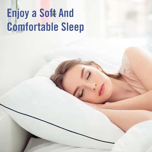 King Size Cooling Microfiber Bed Pillows Set of 4 N714