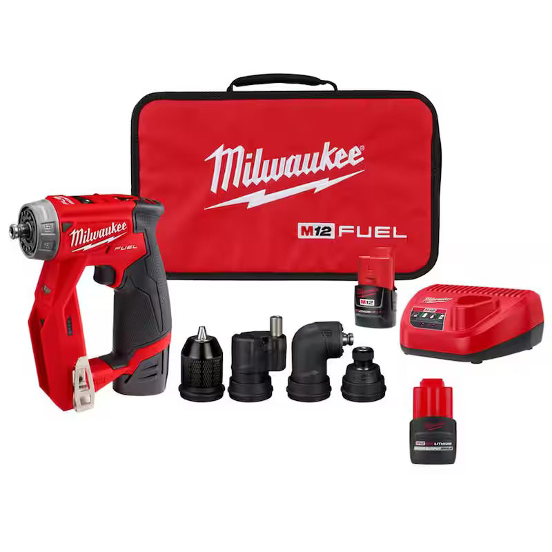 12V Lithium-Ion Brushless Cordless 4-in-1 Installation Driver Kit with 2.5 Ah Battery Pack P379292