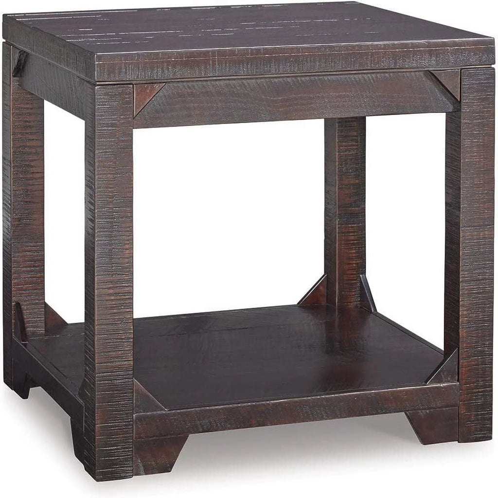 Square End Table with Floor Shelf K871934