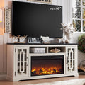 70 Fireplace TV Stand for 75 80 inch TV White S248434
