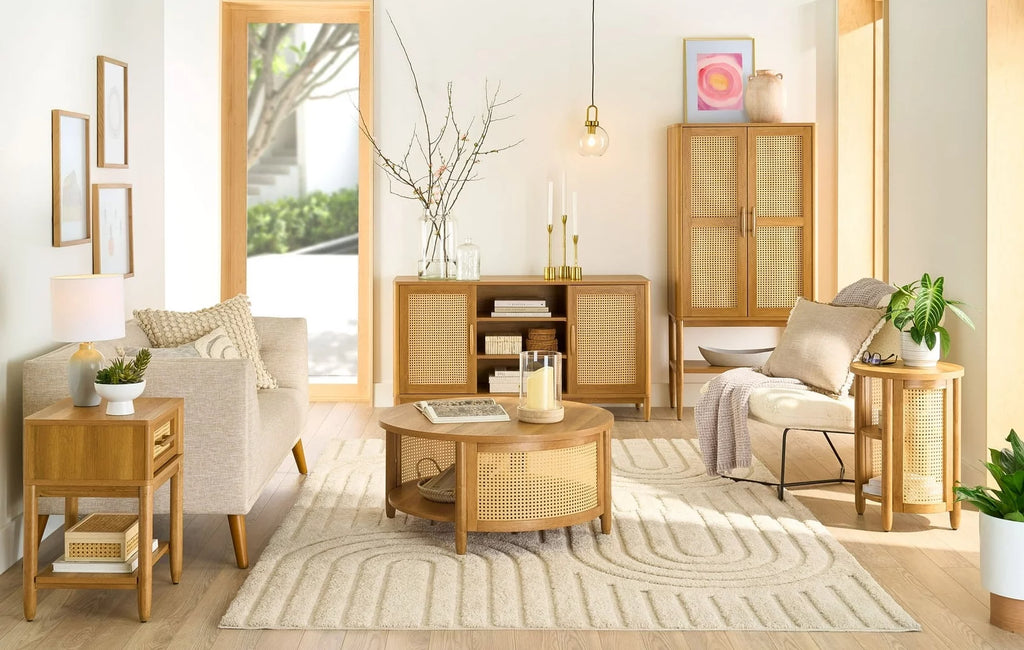 Side Table Light Honey Finish A7869