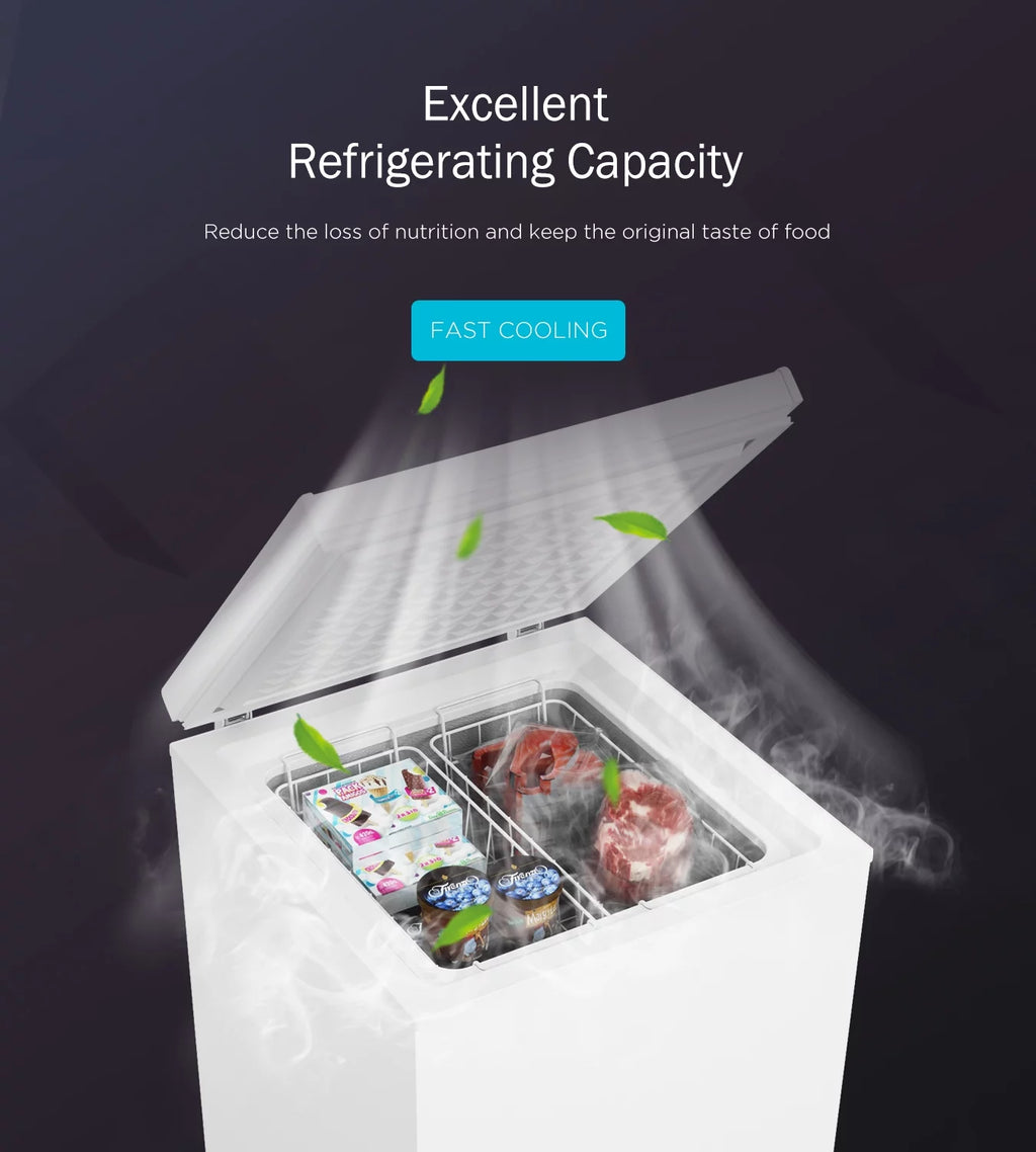 3.5 Cu Ft Compact Chest Freezer with 2 Removable Baskets R461752