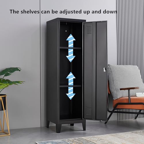 Metal Locker with Doors and Shelves R20797
