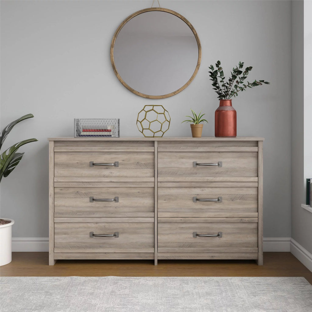 6 Drawer Ivory Oak Dresser K977198