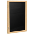 24"x18" 1-Door Oak Finish Enclosed Flannel Letterboard Y893062
