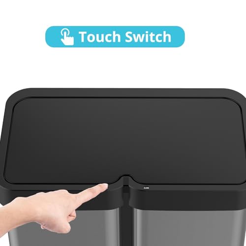 60 Liter Stainless Steel Motion Sensor Trash Can X186
