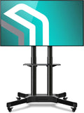 Mobile TV Stand for 40 to 65 Inch TV Screens with Wheels Shelves B894