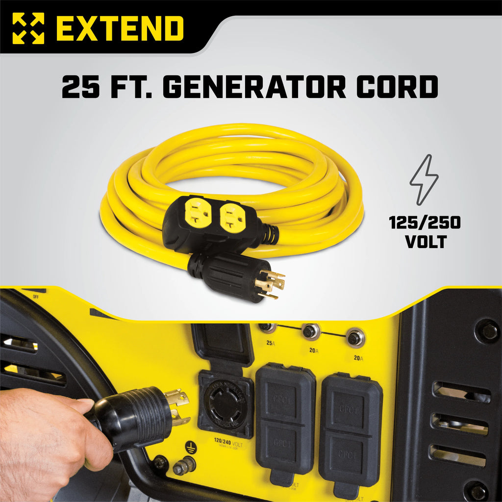 25-Foot 30-Amp Generator Extension Cord F737