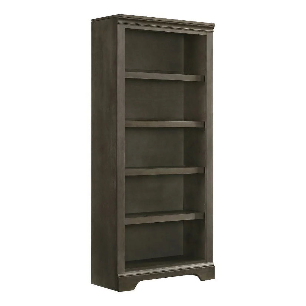 Gray Wood Bunching Bookcase R1055