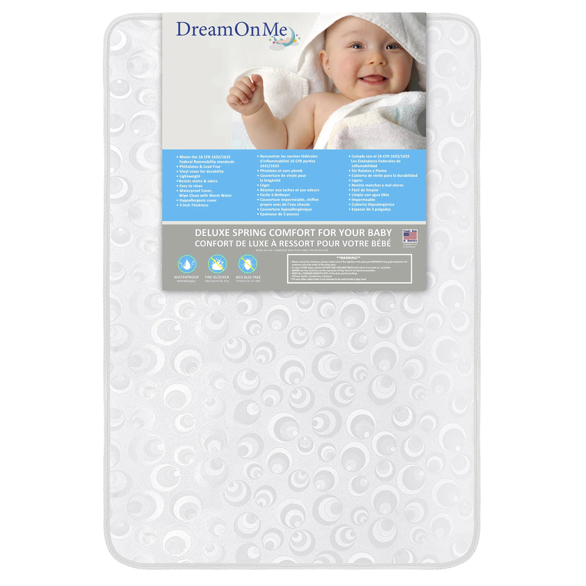 3 Innerspring Mini Crib Mattress J830