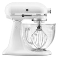5-Quart Stand Mixer Glass Bowl Matte White S618