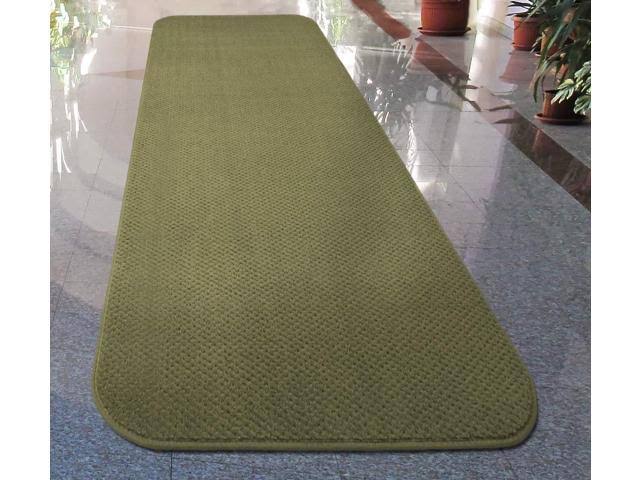 Skid-Resistant Carpet Runner Olive Green 10 ft. x 48 in. A446