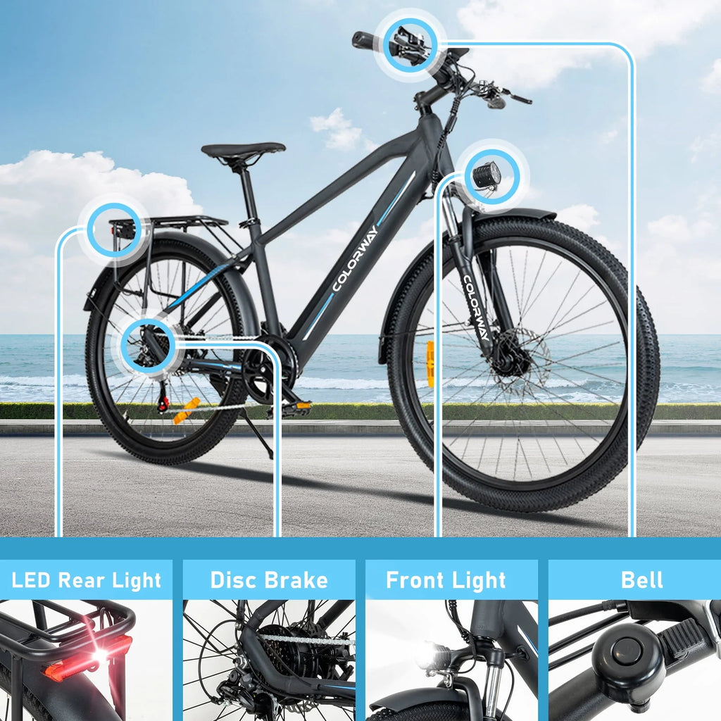 Electric Bike 500W 36V 12Ah Aluminum Alloy 7 Speed Y2734