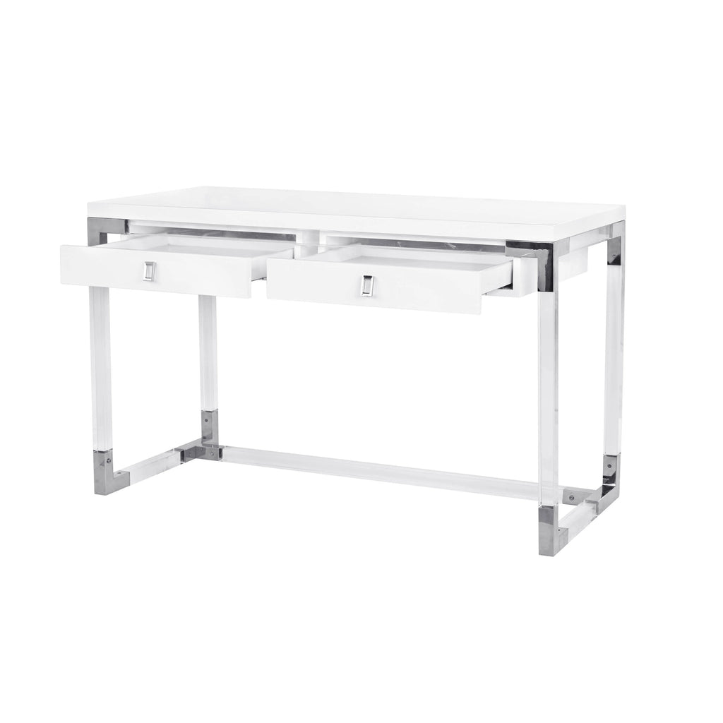 Contemporary Desk with Chrome Base Y3191