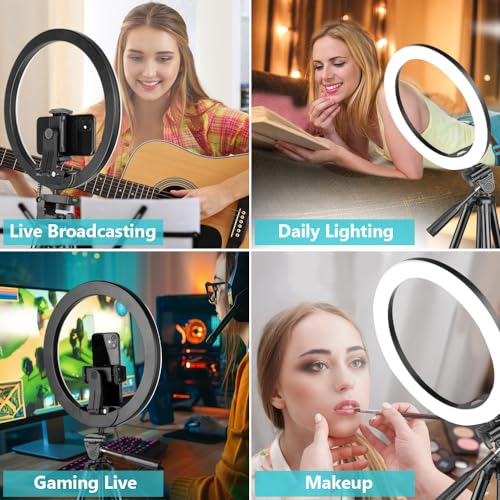 10'' Ring Light with 50'' Extendable Tripod Stand W3720