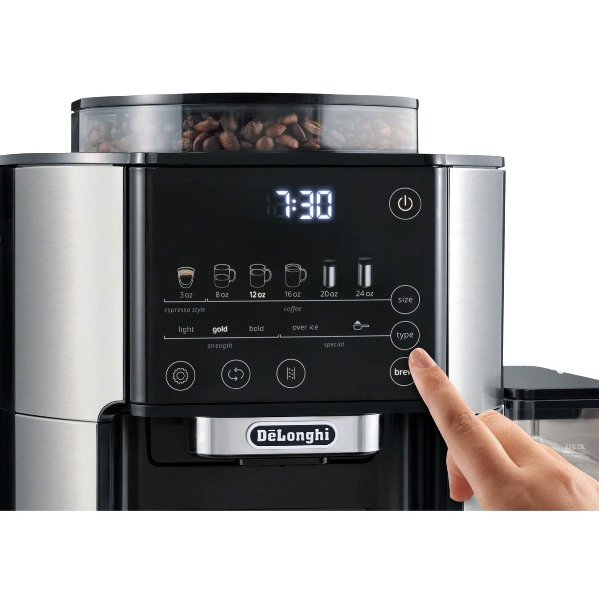Automatic Single-Serve Drip Coffee Maker with Built-In Grinder D6519