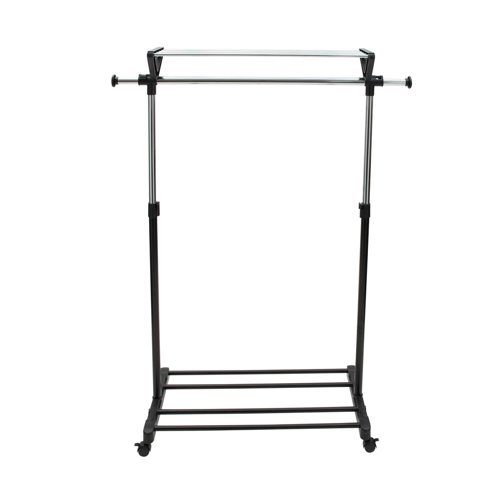 Adjustable Garment Rack with Storage Shelves O649556