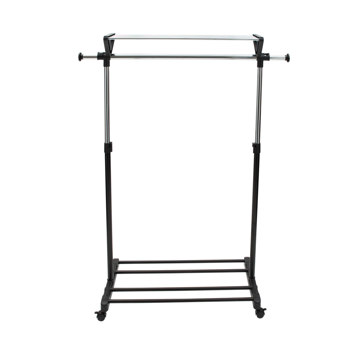 Adjustable Garment Rack with Storage Shelves O649556