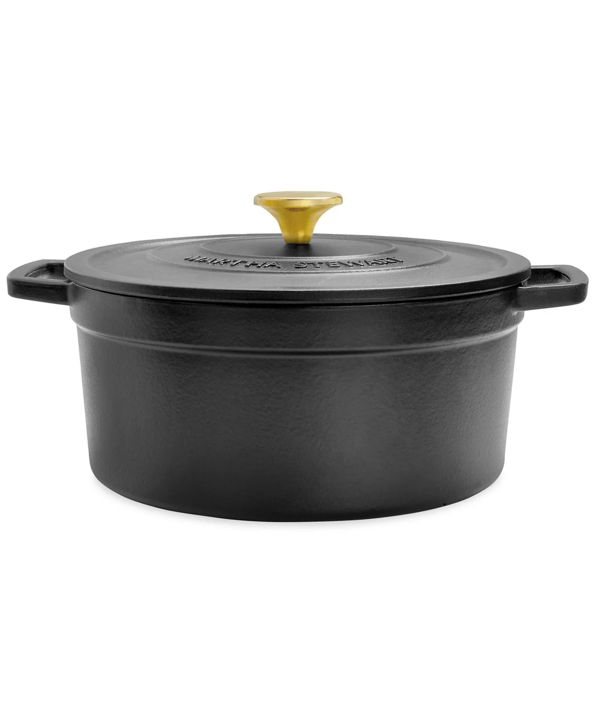 Enameled Cast Iron Round 6-Qt. Dutch Oven Black D374