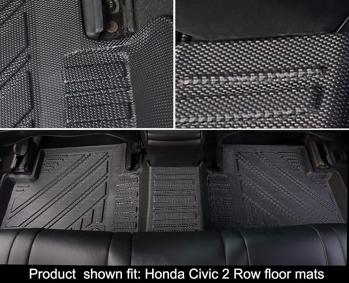 Black All-Weather Car Floor Mats & Cargo Trunk Liners Set C85878