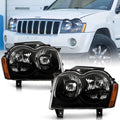 Black Replacement Headlights Driver + Passenger Side J4145