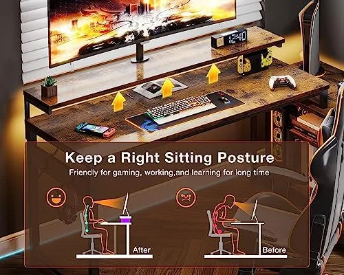 70 inch L Shaped Computer Desk with Drawers P789201