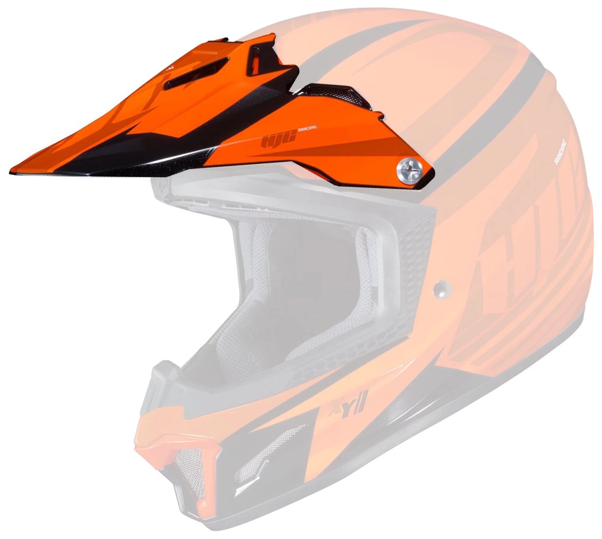 Orange Youth Helmet Visor/Peak T299544
