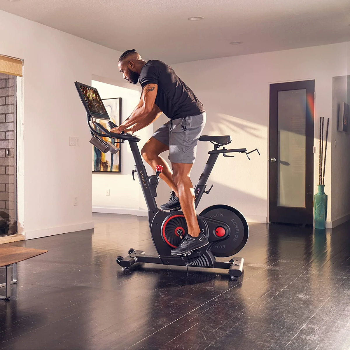 Smart Fitness Bike with 24 HD Touchscreen Q69393