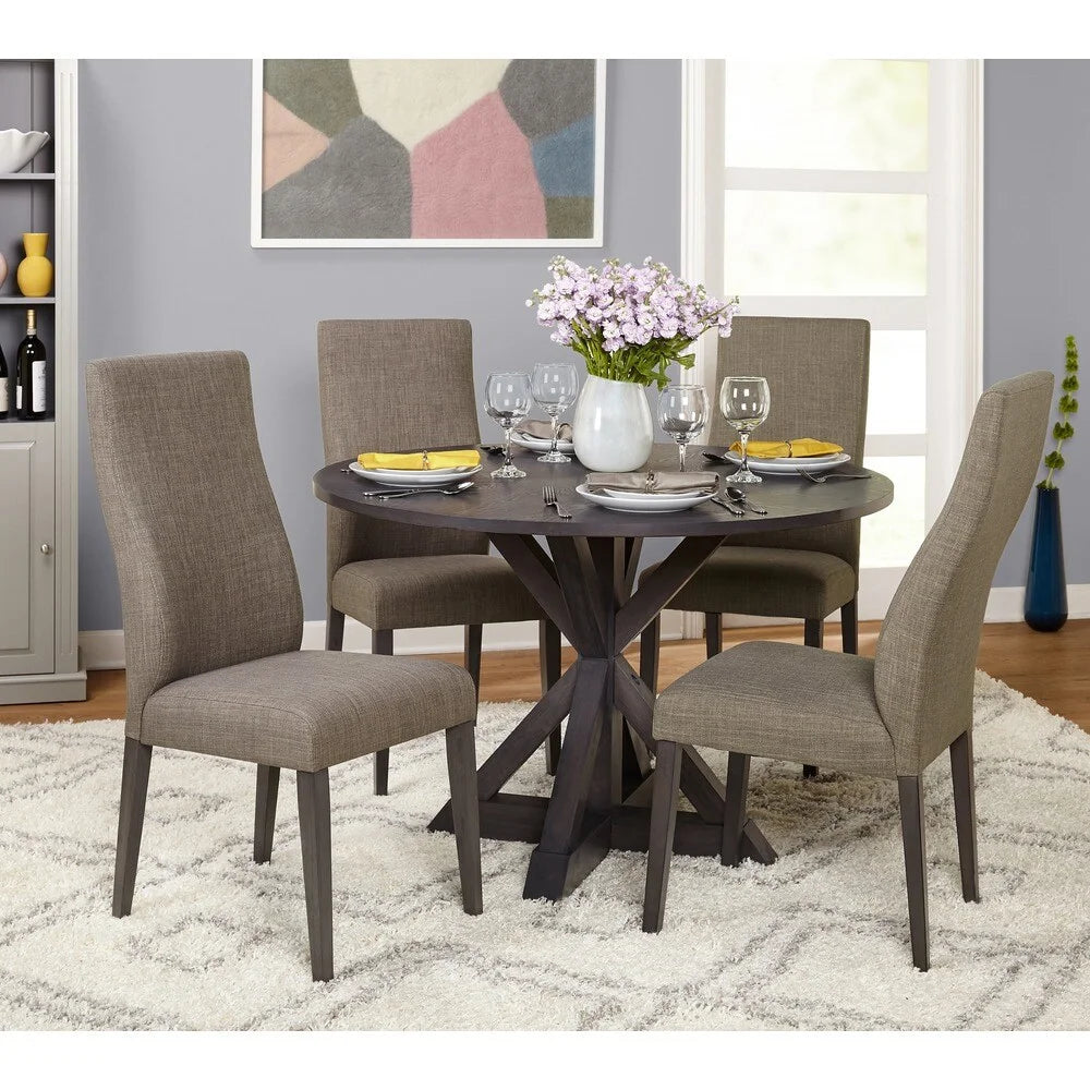 Dining Table Whitewash Grey Finish P2704