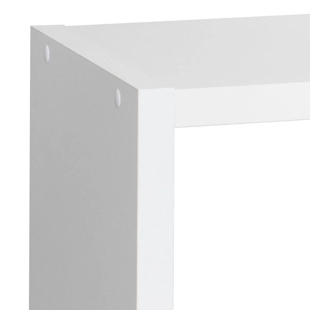 4-tier White Wooden Bookshelf Q2562
