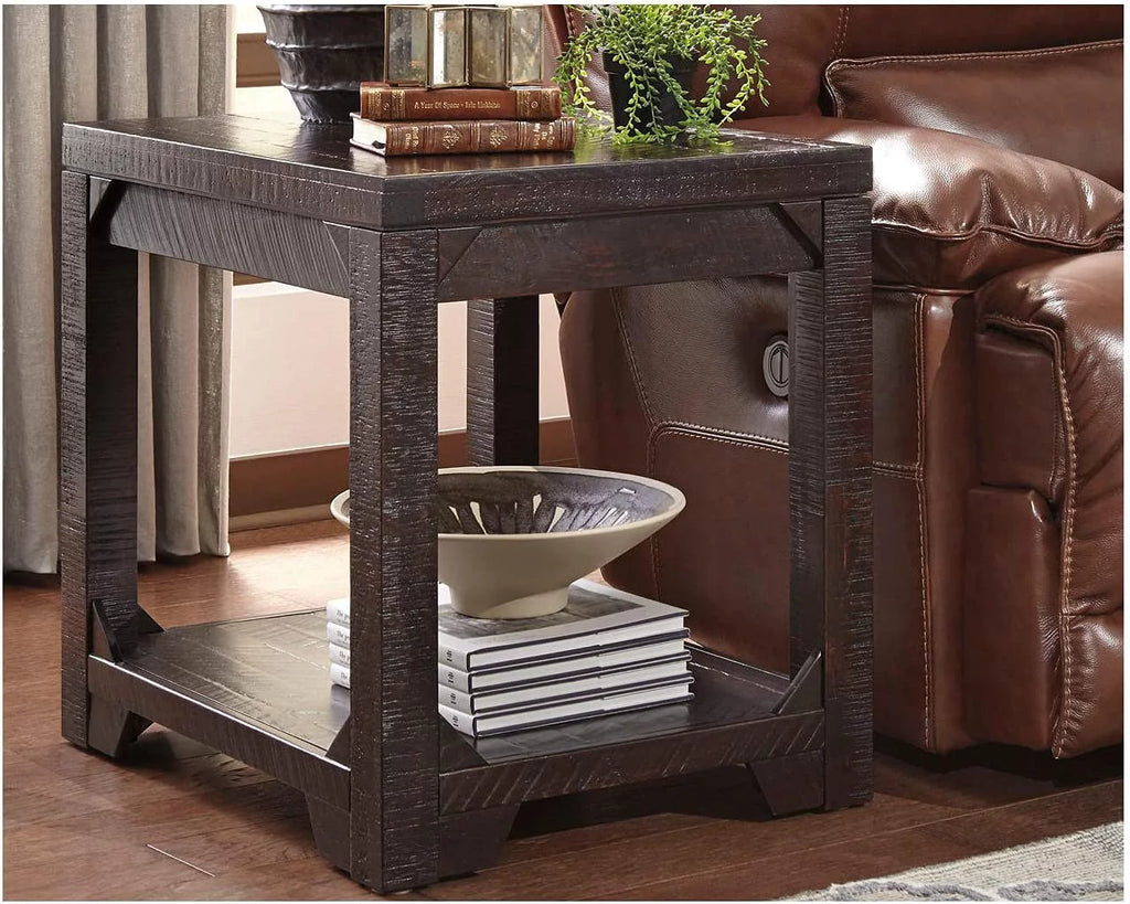 Square End Table with Floor Shelf K871934