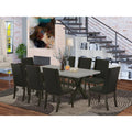 9-Piece Solid Wood Dining Table Set F152080