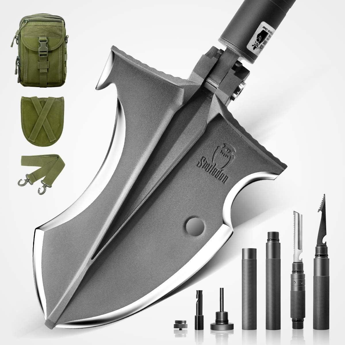 Folding Camping Shovel Multifunctional Multi Tool K7012
