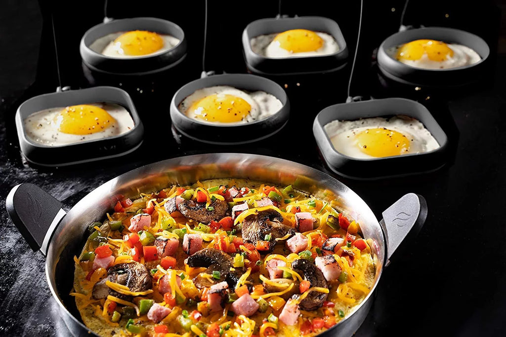7 Piece Non Stick Silicone Egg & Omelet Ring Kit K61921