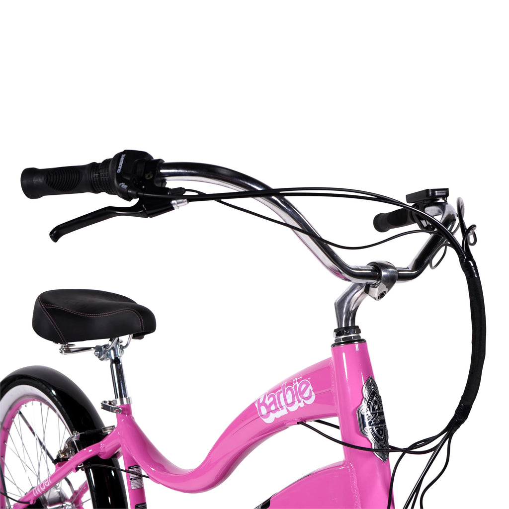 26" 36V Electric Cruiser E-Bike with Pedal-Assist, 250W Motor, Pink A543