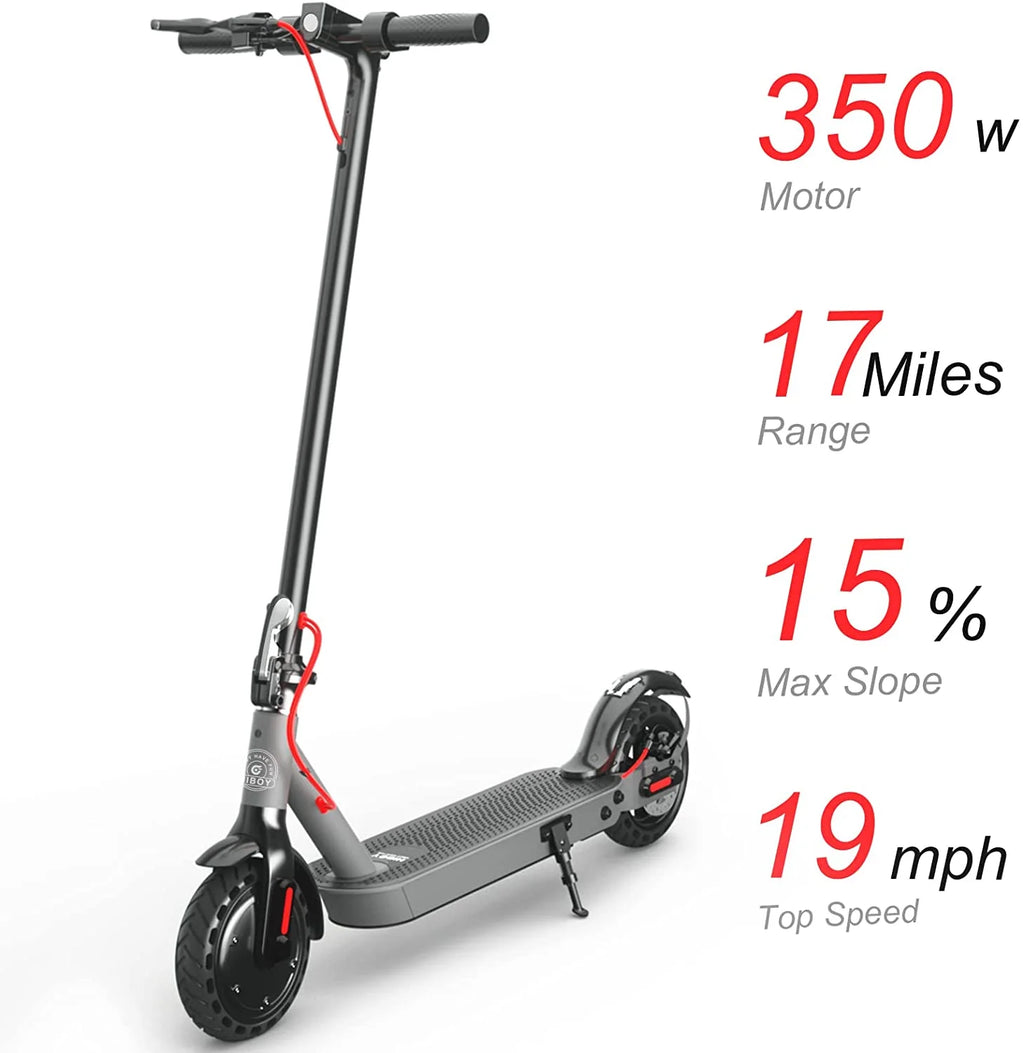 Electric Scooter 8.5 Solid Tires 17 Miles Range 19 MPH H10071