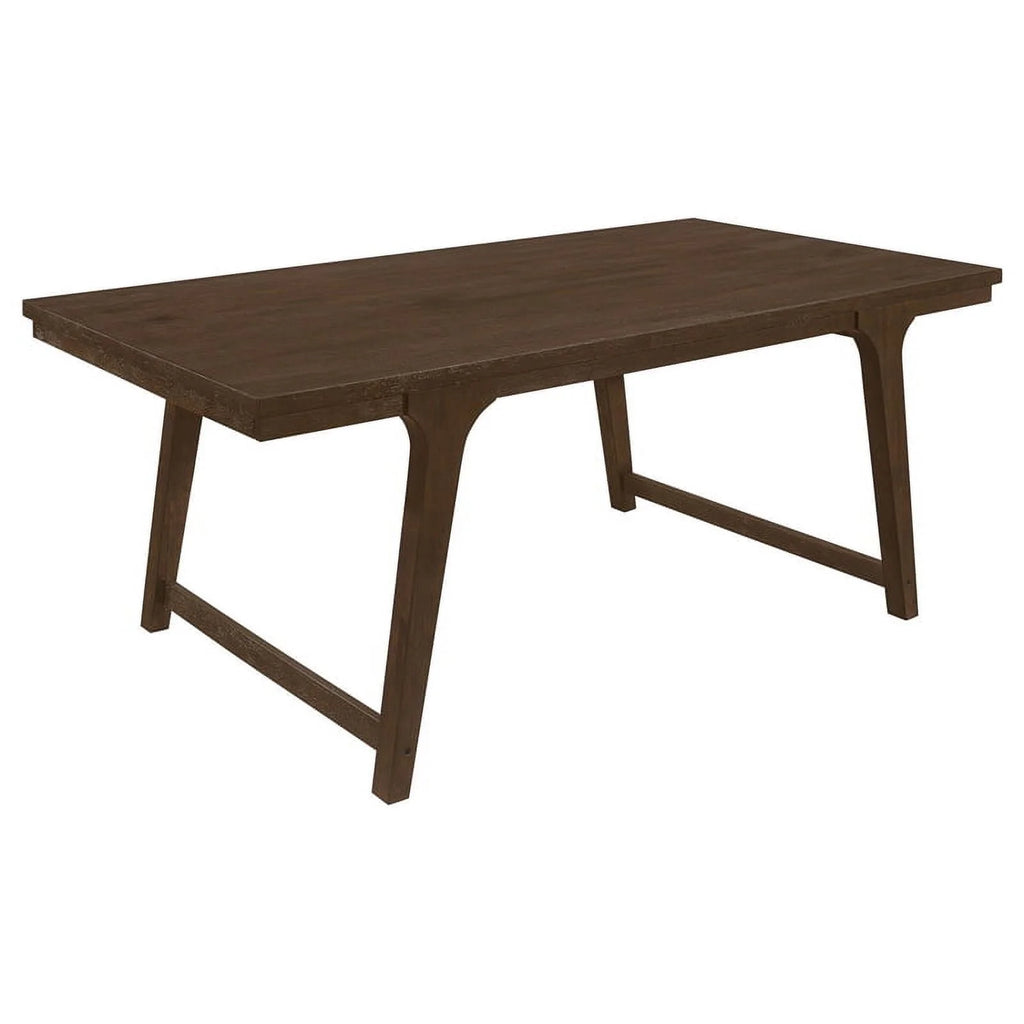 7-piece Farmhouse Wood Rectangular Dining Table Set F346
