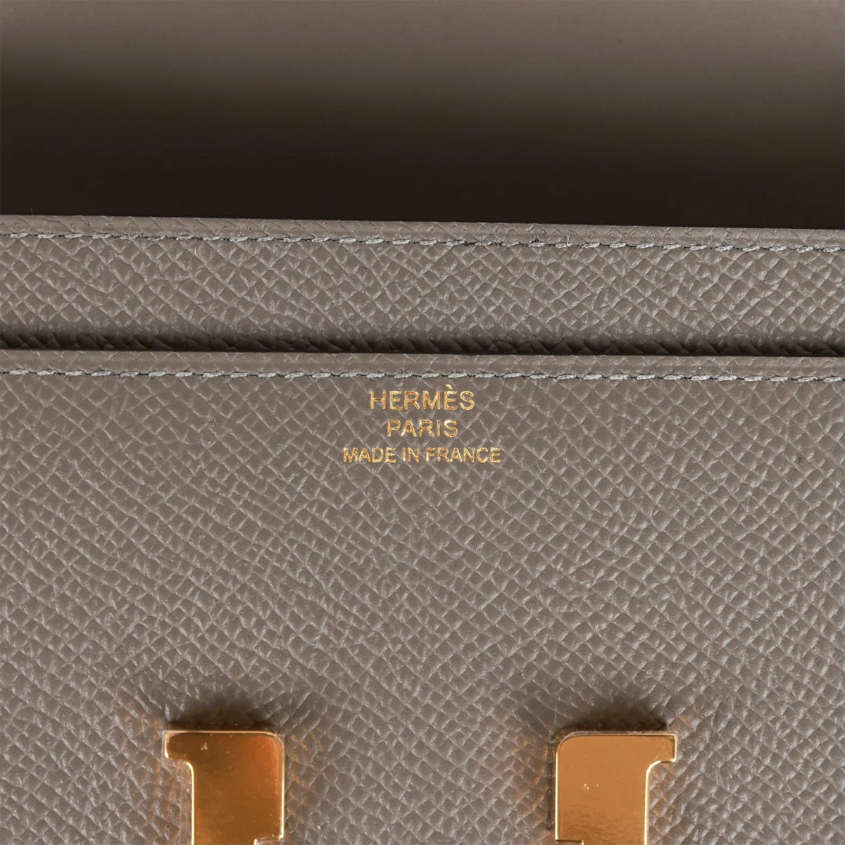 Wallet To Go Gris Meyer Epsom Gold Hardware Y1097