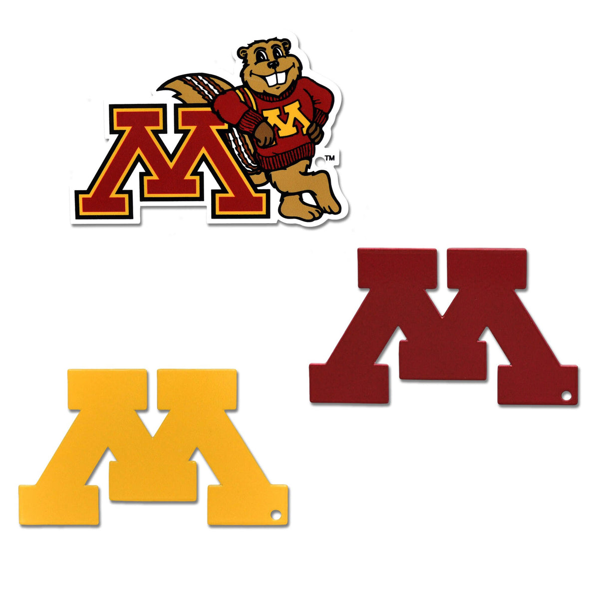 Minnesota Golden Gophers Steel Magnet 3-Pack N808