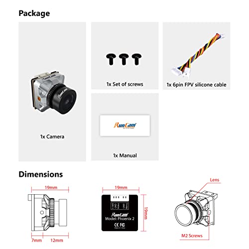FPV Camera 1000TVL 155° WDR 2.1mm Lens 4:3/16:9 A820