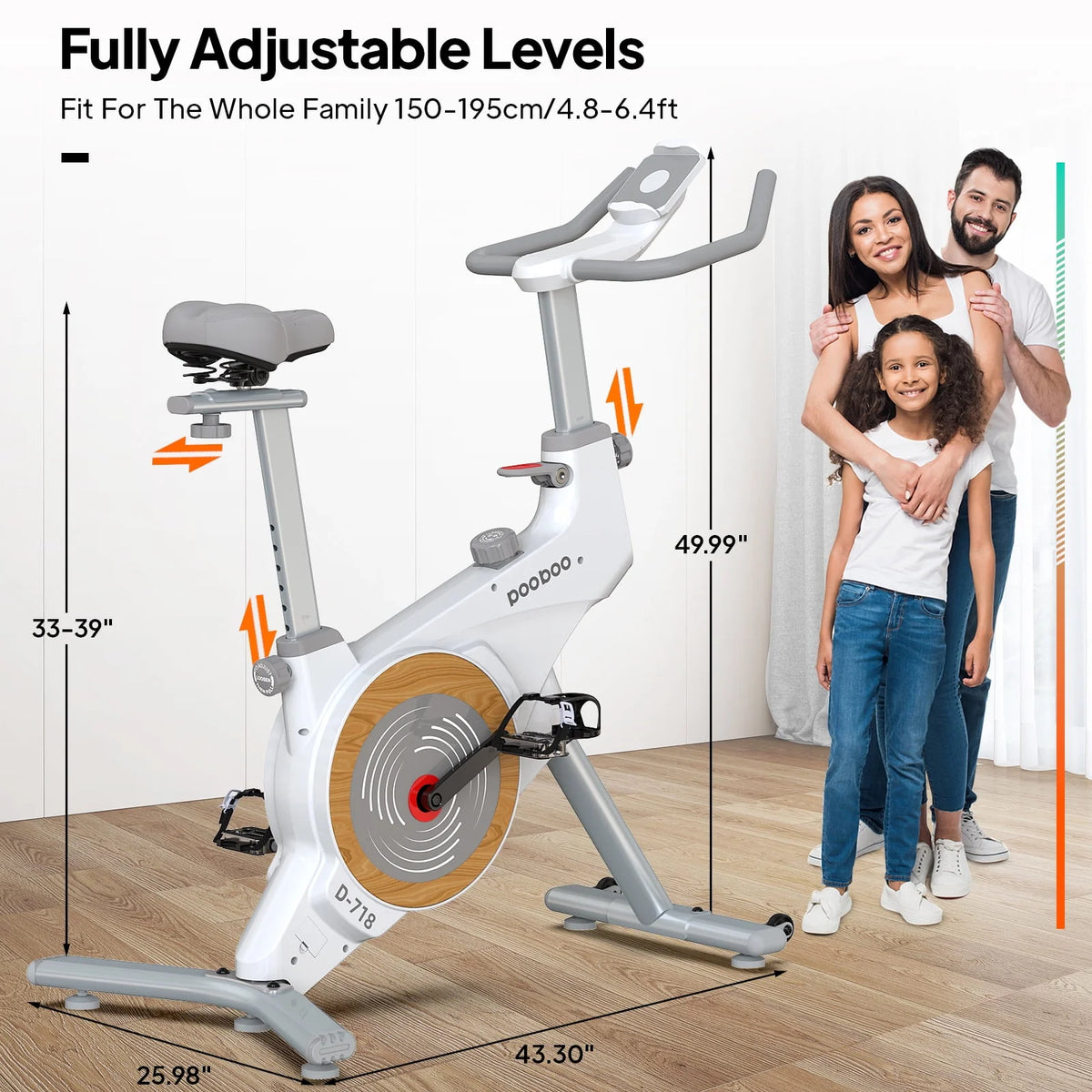Indoor Cycling Bike Belt Drive Magnetic Stationary Exercise Bike 350lb P76948