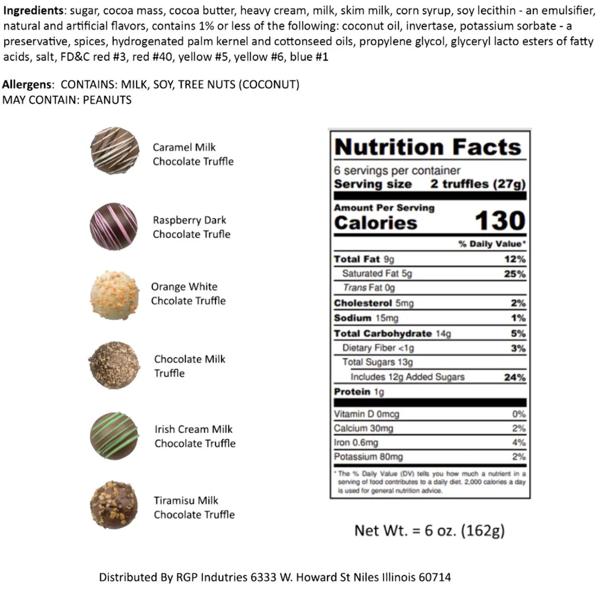 Assorted Flavors Truffle Box G708268